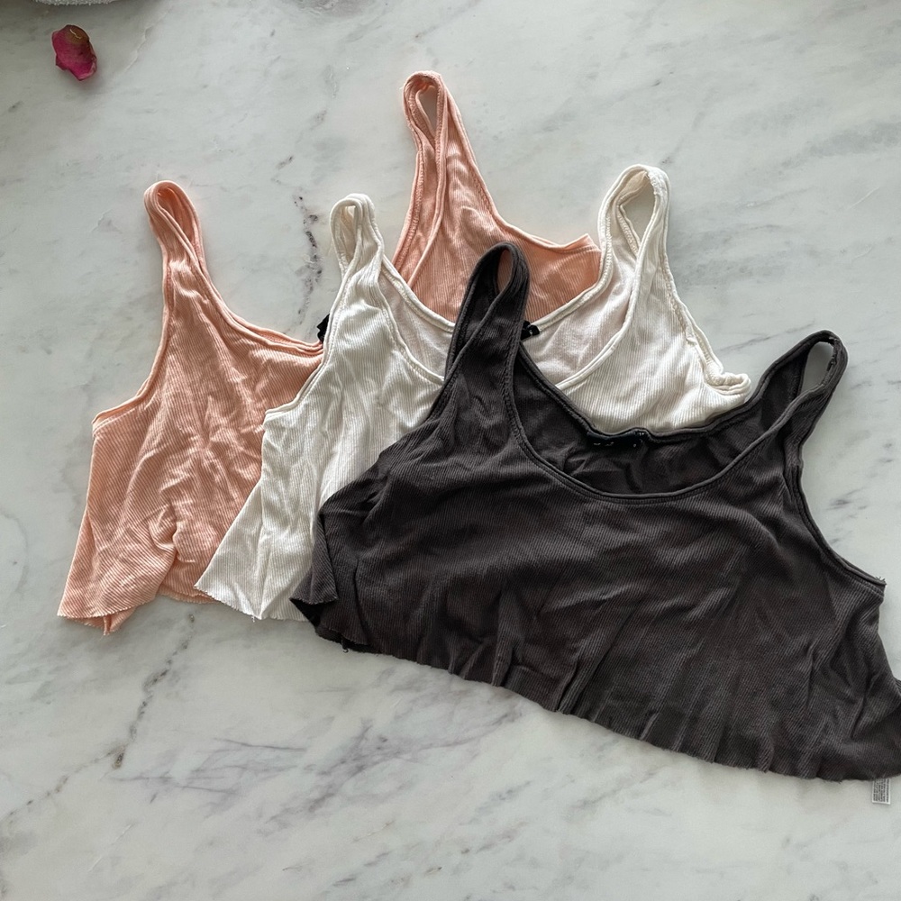 Out from under urban outfitters crop tops *set of 3* - Picture 1 of 5